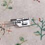 Create idea 1/4" Métal Pied-de-biche Pied de Presseur Piquage avec Guide de Bord Encliquetez pour Machine à Coudre
