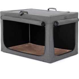Petsfit Cage Portable pour Chien avec Tapis épais