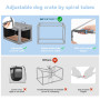 Petsfit Cage Portable pour Chien avec Tapis épais, Caisse de Transport pour Chien Manchon en Tissu réglable, Portes en Maille Re