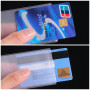 100 Pièces Titulaire de la Carte de Crédit Id Transparent en Plastique Verticale Manchons de Cartes de Visite Protecteur d'Ident