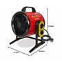 Mecafer mh3000vt Chauffage Atelier Soufflant 3000W Turbo maximum 40m²