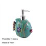 Gedy Dori Distributeur de Savon en résine Turquoise 9,6 x 13 x 16,5 cm