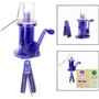 OFKPO Outil à Tricoter, Plastique Spool Froissée Coton Winder Artisanat DIY Bracelet Weave Outils, Micro Moulin à Billes à Main 