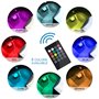 Favoto 4x12 LED Lumière de Voiture, Éclairage d'ambiance Intérieur de Auto avec Port USB et Télécommande, Bande de Lampe Couleur