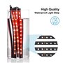 Favoto 4x12 LED Lumière de Voiture, Éclairage d'ambiance Intérieur de Auto avec Port USB et Télécommande, Bande de Lampe Couleur