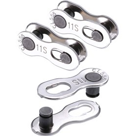 Jovitec 3 Paires Bicyclette Manquant Lien 11 Chaîne de Vitesse Réutilisable Argent Chaîne de Vélo en Acier