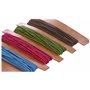 Glorex GmbH Élastiques 4 x 3 m - Ø 1 mm - Bleu/rose/vert/gris
