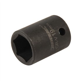 Silverline 301762 Douille à choc hexagonale pour clé à choc 19 mm