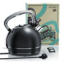 Arendo - Bouilloire électrique en Acier Inoxydable 1,7 Litre - 2200 W Style Vintage rétro - Filtre anticalcaire Amovible Interch