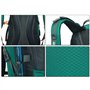 BOZEVON Nylon Sac à dos de randonnée - 40L / 50L / 60L Homme Femme Sport Trekking Voyage Camping, Orange, 50L
