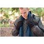 isotoner Gants en microfibre pour homme avec technologie déperlante pour écran tactile - noir - Large