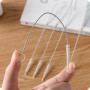 UU19EE 5pcs / lot Pinceau Brosse De Nettoyage en Acier Inoxydable Lavage Tuyau Paille Brosses Brosse Nettoyant pour Bouteille Ca