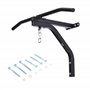 HOMCOM Support Sac de Boxe Fixation Sac de Frappe Barre de Traction intégrée Charge Max. 130 Kg Acier Noir