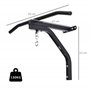 HOMCOM Support Sac de Boxe Fixation Sac de Frappe Barre de Traction intégrée Charge Max. 130 Kg Acier Noir