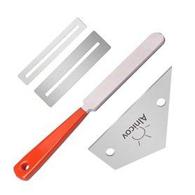 Alnicov Ensemble de 4 outils de polissage de guitare pour guitare acoustique, guitare électrique, luthier Alnicov Ensemble de 4 outils de polissage de guitare pour guitare acoustique