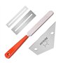 Alnicov Ensemble de 4 outils de polissage de guitare pour guitare acoustique