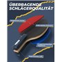 Glymnis Lot de 4 raquettes de tennis de table et 8 balles avec 2 sacs en nylon