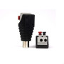 YTIan 2-pairs RCA Male femelle vers 2 bornes à femelle AV Audio Vidéo Ressort Appuyez sur type Balum connecteur adaptateur pour 