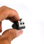 YTIan 2-pairs RCA Male femelle vers 2 bornes à femelle AV Audio Vidéo Ressort Appuyez sur type Balum connecteur adaptateur pour 