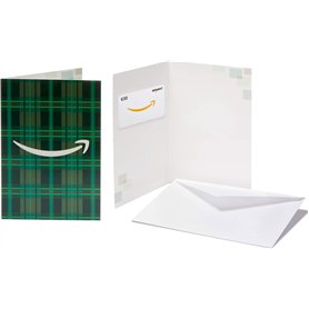 Carte cadeau Amazon.fr - €30 Dans une carte de vœux Motifs verts