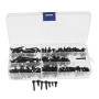 OTOTEC 210 pcs Assortiment de vis à tôle en Acier Inoxydable Vis Auto-taraudeuses Pozi Bride Tête bombée kit