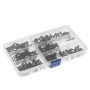 OTOTEC 210 pcs Assortiment de vis à tôle en Acier Inoxydable Vis Auto-taraudeuses Pozi Bride Tête bombée kit