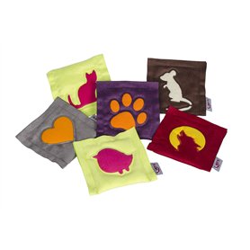 4cats Coussin Motif Oreiller Herbe à Chat pour Chat Multicolore, Différents Coloris 4cats Coussin Motif Oreiller Herbe à Chat pour Chat Multicolore