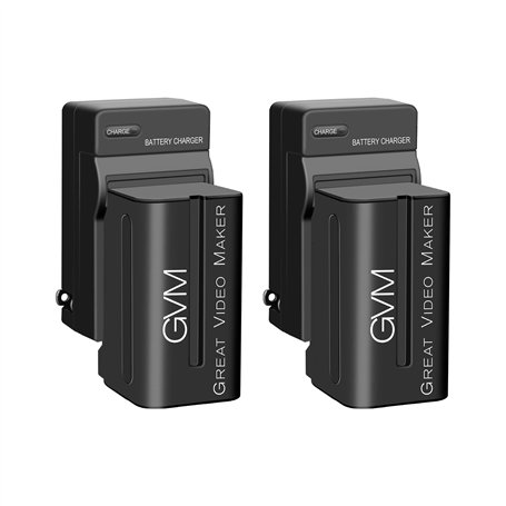 GVM Video Light Power Supply Accessories for LED 800D 480 880RS Studio Panneau Lumineux pour Interview Spare Battery with Charge