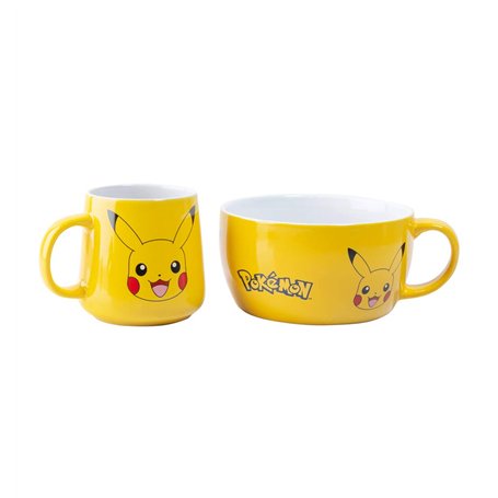 GB EYE - POKEMON Set Petit Déjeuner Mug + Bol Pikachu