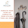 SPOTTED DOG GIFT COMPANY Porte Manteau Mural en Bois, Patere Murale avec 4 Crochets, Mignon Chat Thème Maison Chambre Entrée Déc