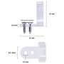 Lot de 40 clips de fixation pour tube lumineux LED