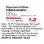 Rosenstein & Söhne Disque adaptateur pour plaque à induction - Ø 28 cm