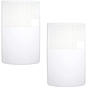 A1648 Lot de 2 humidificateurs d'air à fixer au radiateur + 8 inserts en non-tissé spéciaux pour pièces jusqu'à 15 m²
