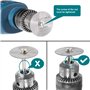 Lot de 6 lames de scie rotative pour scie à disque en acier avec mandrin de 1/8" pour Couper Bois, Plastique et Métal souple(Les
