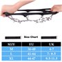 Crampon pour Chaussure, 19 Dents Crampons de Glace Universelles Glace Traction Antidérapant Grips Crampons pour Chaussures pour 