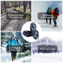 Crampon pour Chaussure, 19 Dents Crampons de Glace Universelles Glace Traction Antidérapant Grips Crampons pour Chaussures pour 