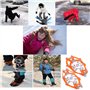Crampon pour Chaussure, 19 Dents Crampons de Glace Universelles Glace Traction Antidérapant Grips Crampons pour Chaussures pour 