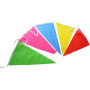 SERWOO 290 Pcs Multicolor Pennant Banner, 140M Décorations en Tissu de Nylon Drapeaux Fanion Triangle Banderole Coloré pour Fête