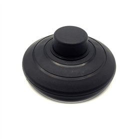 FUJIE 1 Pcs Interrupteur à pied rond Noir Interrupteur à commande au pied pour Lampadaire Et Lampe De Table
