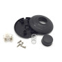 FUJIE 1 Pcs Interrupteur à pied rond Noir Interrupteur à commande au pied pour Lampadaire Et Lampe De Table