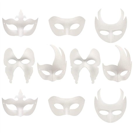 Xinlie Masque Blanc Non Peint