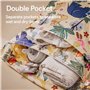 HBselect 2 PCS Sac à Couche de Bébé Sacs à Couche à Fermeture Eclair Etanche Réutilisable Lavable Double Fermeture Eclair Printi