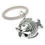 H.Bauer jun. Hochet pour bébé plaqué argent - Motif poisson - Hochet manuel avec hochet ou anneau de dentition pour les enfants