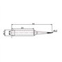 TOOLCRAFT N9-1 Panne de fer à souder forme daiguille Taille de la panne 0.2 mm Longueur de la panne 44 mm Contenu 1 pc(s)
