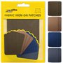 ZEFFFKA Patchs Tissu Thermocollant Jean Qualité Supérieure L'intérieur L'extérieur Colle Plus Forte 100% Coton Décoration Répara