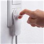 Meister 7432530 Rallonge de Contact de Protection - Connecteur Extra Plat - Câble de 5 m - Blanc - IP20 - Câble d'extension inté
