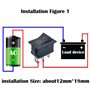 CESFONJER Mini Bateau commutateur, 6A/250V 10A/125V AC 3 Broches SPST Interrupteur à bascule pour voiture auto Bateau appareils 
