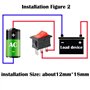 CESFONJER Mini Bateau commutateur, 6A/250V 10A/125V AC 3 Broches SPST Interrupteur à bascule pour voiture auto Bateau appareils 