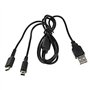 CHILDMORY Câble de chargement USB 2 en 1 Câble d'alimentation pour adaptateur de chargeur pour DSi NDSi XL 3DS N3DS DS Lite NDSL