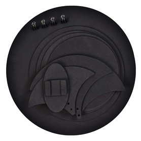 GOTOTOP Set de Sourdines de Batterie en Mousse de Caoutchouc Noir Mute Silencieuse pour Batteur